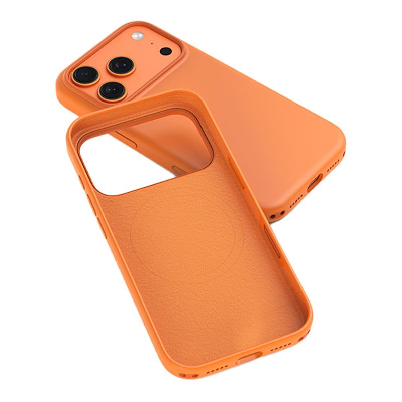 Devia kryt Nature Series Silicone Magnetic Case pre iPhone 17 Pro - Black