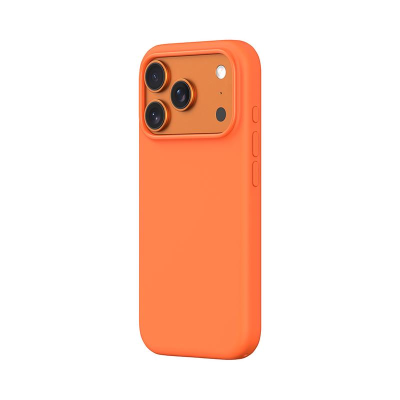 Devia kryt Nature Series Silicone Magnetic Case pre iPhone 17 Pro - Orange