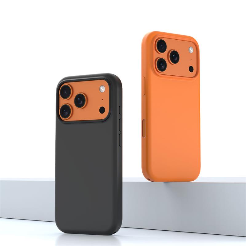 Devia kryt Nature Series Silicone Magnetic Case pre iPhone 17 Pro - Orange