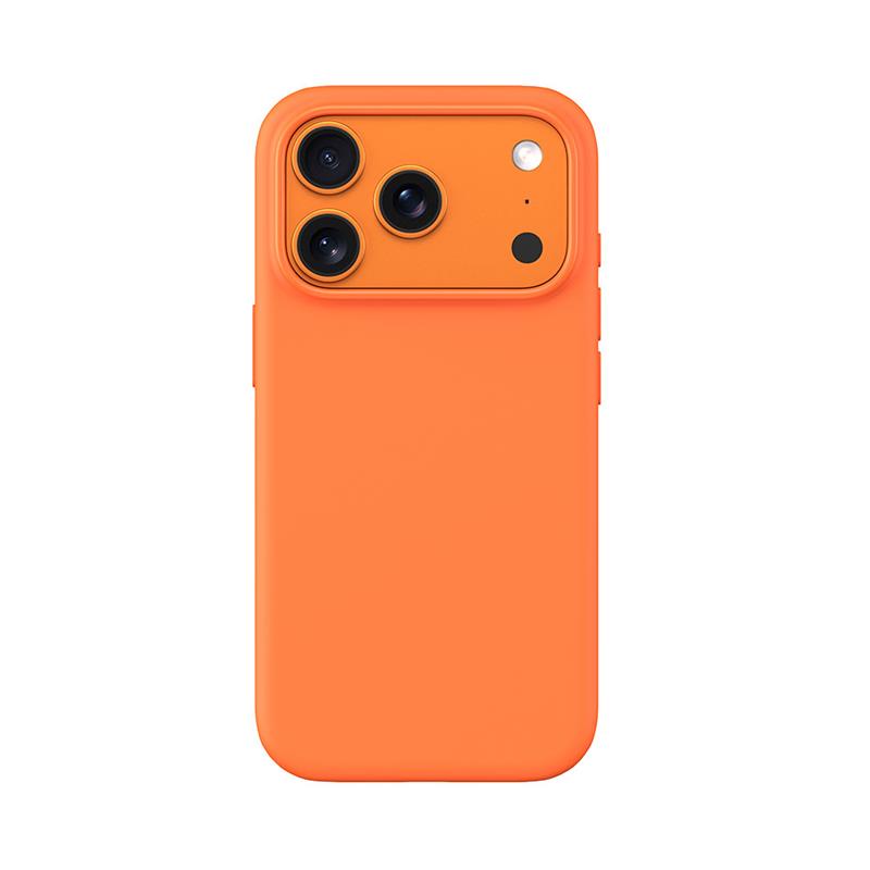 Devia kryt Nature Series Silicone Magnetic Case pre iPhone 17 Pro - Orange