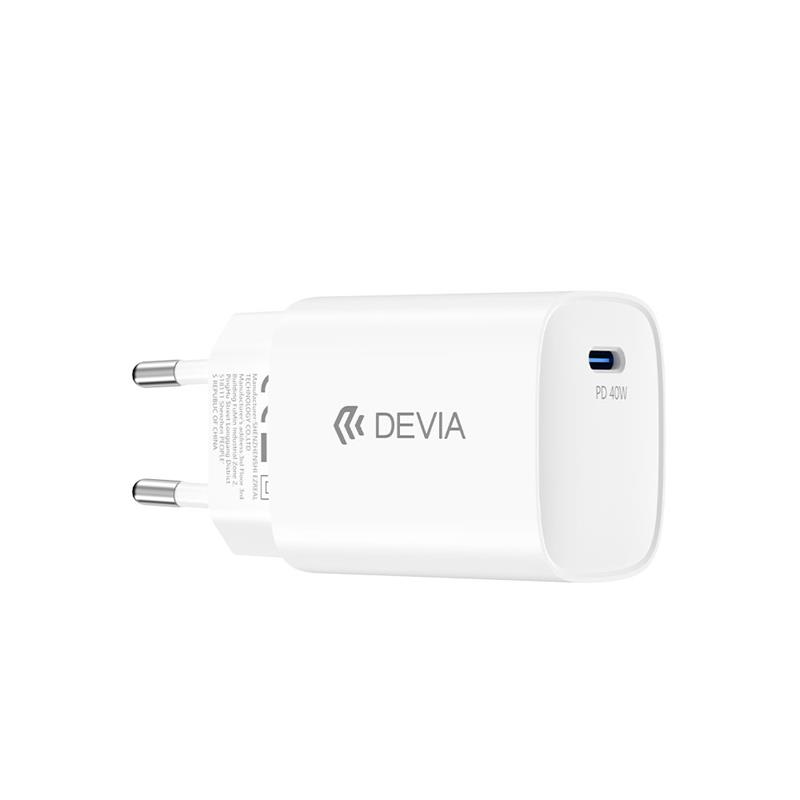 Devia sieťová nabíjačka Ultra6 PD Dynamic Charger 40W (Max 60W) - White
