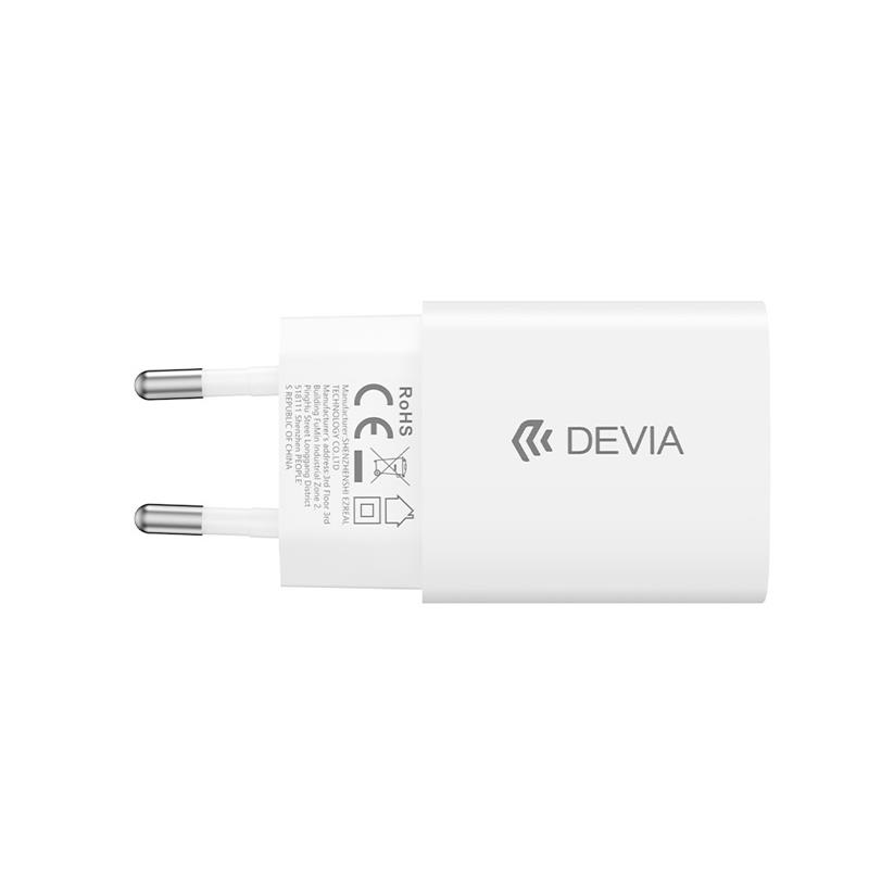 Devia sieťová nabíjačka Ultra6 PD Dynamic Charger 40W (Max 60W) + Cable - White