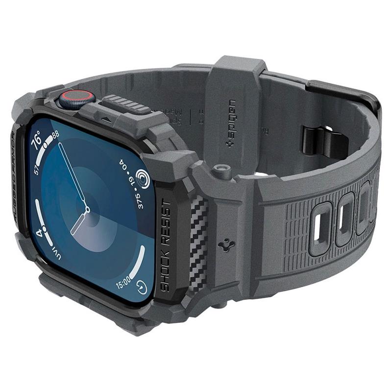 Spigen kryt Rugged Armor Pro pre Apple Watch 10 46mm - Dark Gray *Rozbalený*