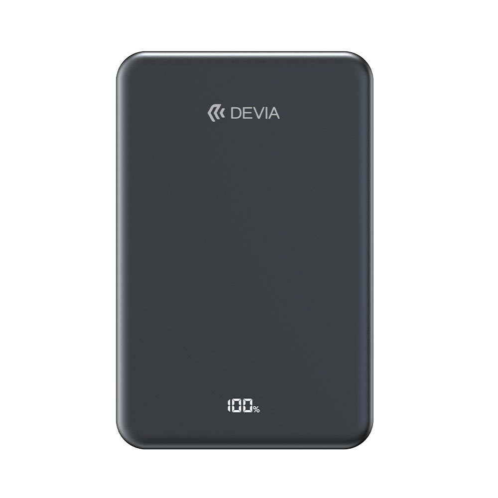 Devia powerbank Ultra14 Solid State Magnetic 10.000 mAh PD 22.5W - Black