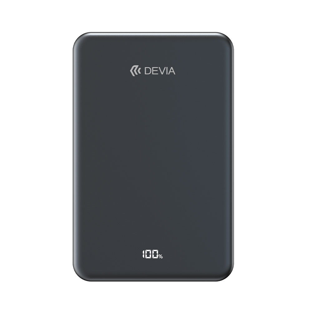 Devia powerbank Ultra14 Solid State Magnetic 10.000 mAh PD 22.5W - Black