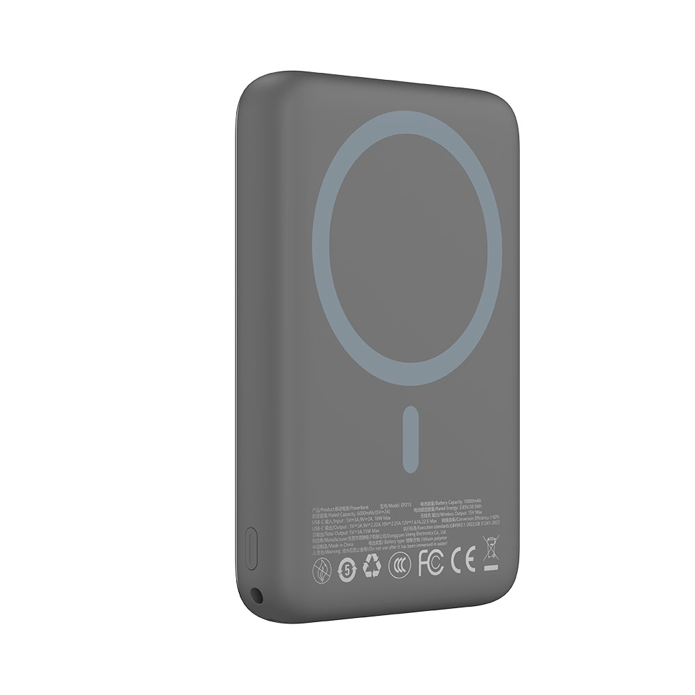 Devia powerbank Ultra12 Magnetic Wireless 10.000 mAh PD 22.5W - Gray