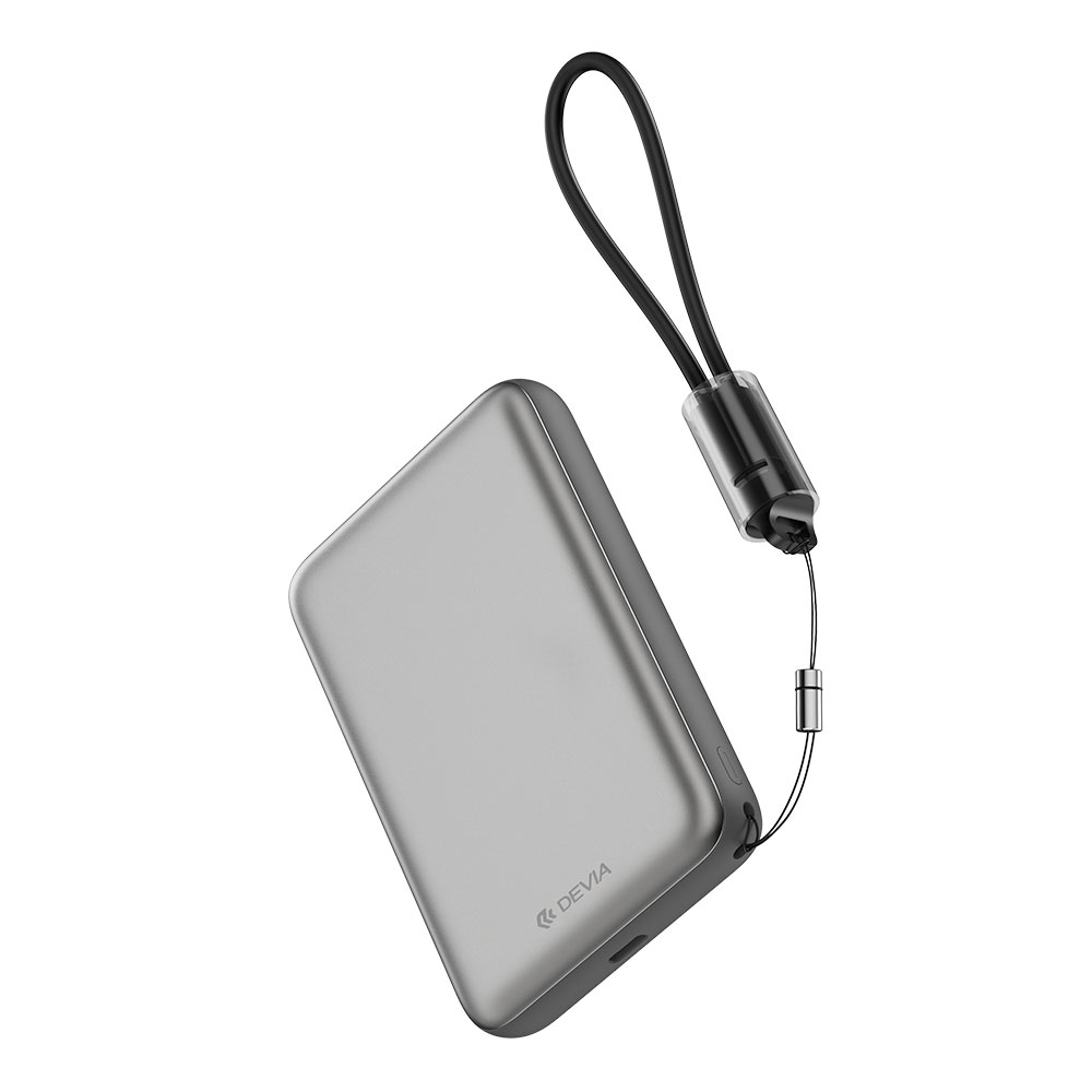 Devia powerbank Ultra12 Magnetic Wireless 10.000 mAh PD 22.5W - Gray