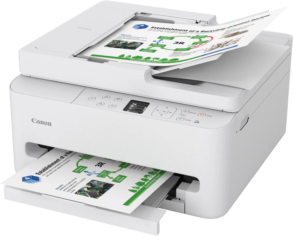 Canon PIXMA TS7550i biela (A4, tlač/kopírovanie/skenovanie/cloud, duplex, ADF, WiFi, USB)