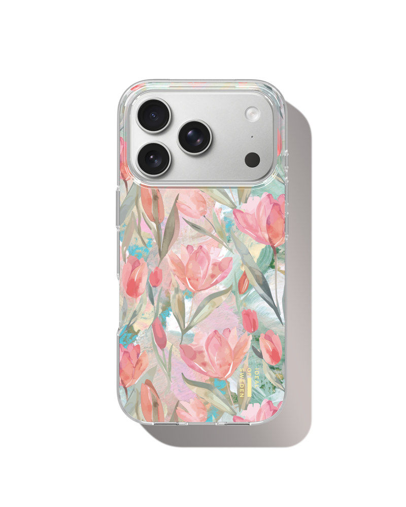 iDeal Fashion Clear Case MagSafe iPhone 17 Pro Tulip Bloom