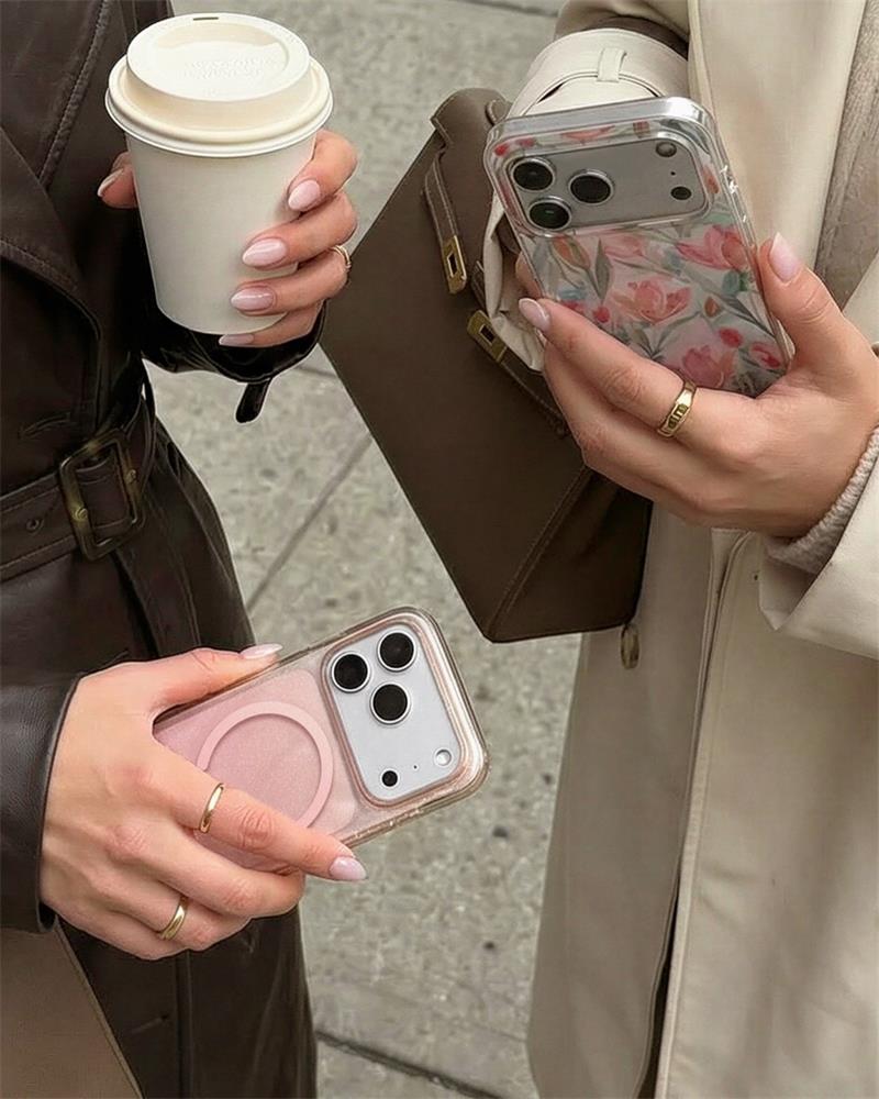 iDeal Fashion Clear Case MagSafe iPhone 17 Pro Tulip Bloom