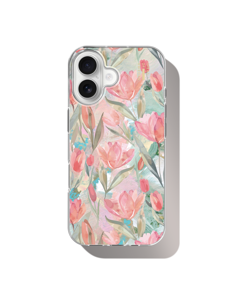 iDeal Fashion Clear Case MagSafe iPhone 17 Tulip Bloom