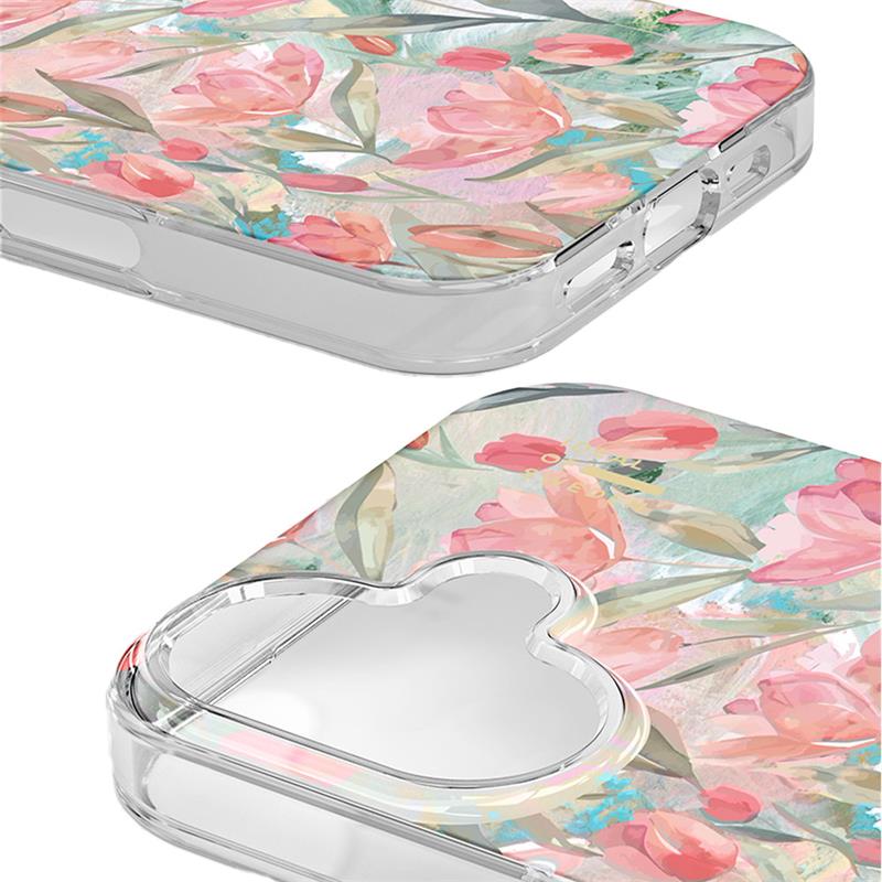 iDeal Fashion Clear Case MagSafe iPhone 17 Tulip Bloom