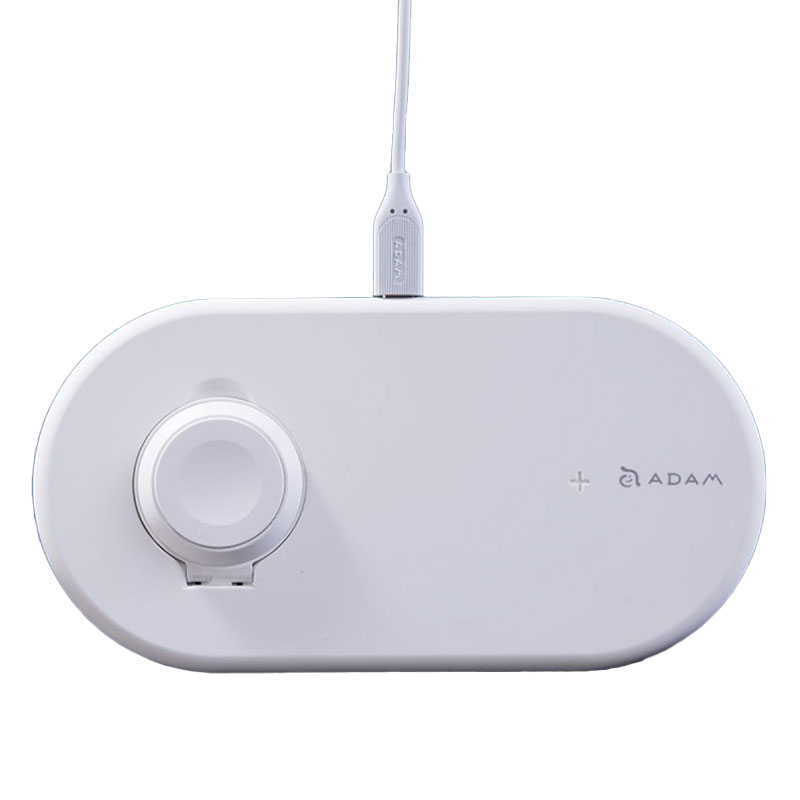 Adam Elements Omnia Q2 2-in-1 Fast Charging Stand - White *Rozbalený*