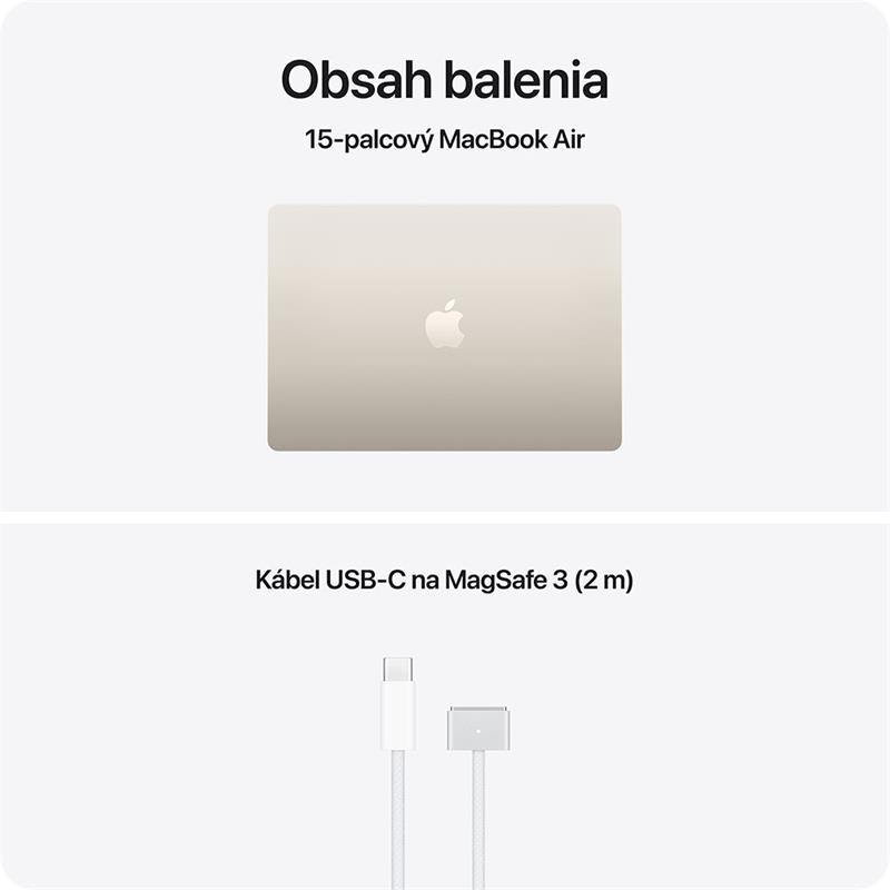 CTO MacBook Air 15" Apple M5 10C CPU 10C GPU 32GB 512GB Hviezdny biely SK