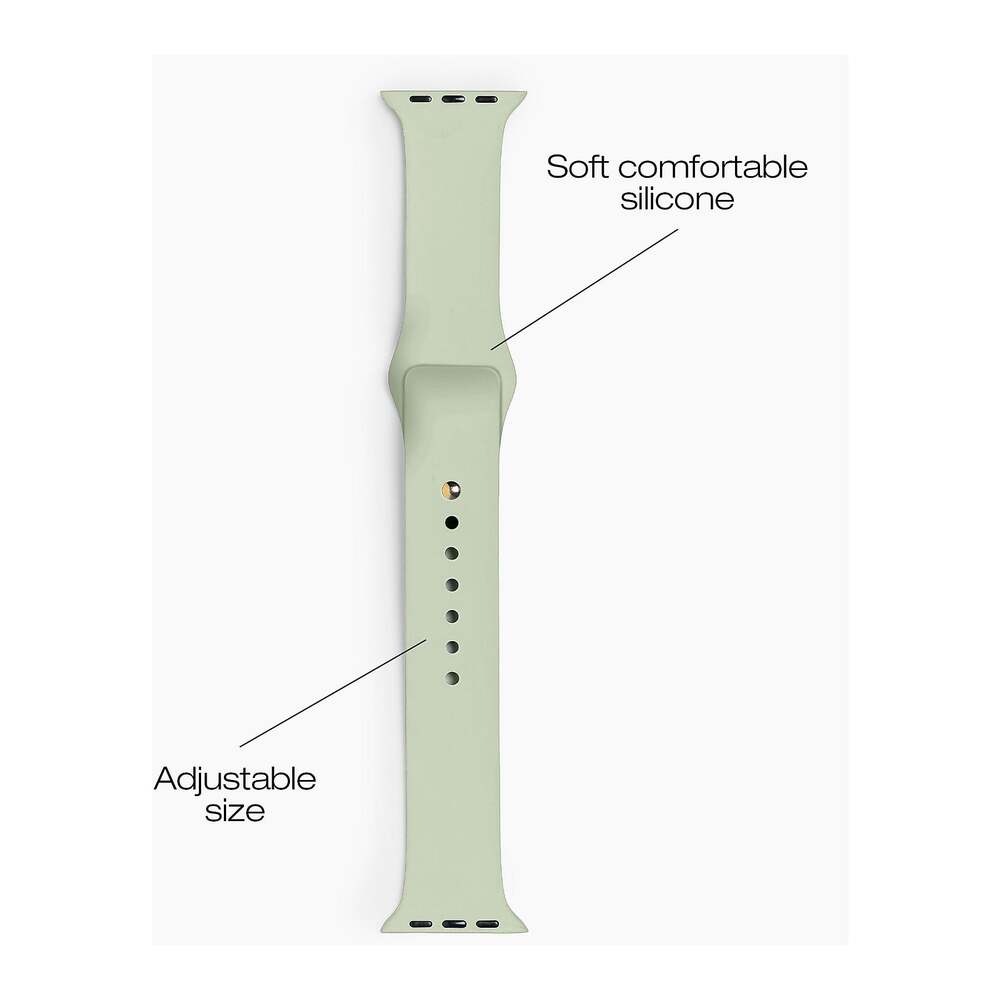 iDeal Silicone Watch Band 38/40/41/42 S-M Sage Green