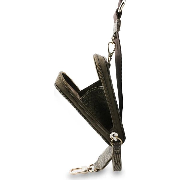 Guess Crossbody Popruh PU 4G Metal Logo + Peněženka hnědý