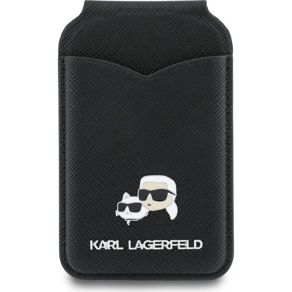 Karl Lagerfeld Mirror MagSafe Cardslot Peněženka se Stojanem černá