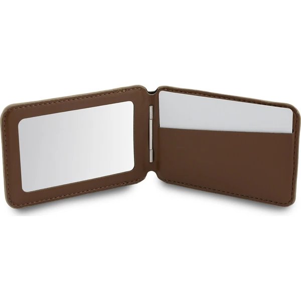 Guess PU 4G Mirror MagSafe Cardslot Peněženka se Stojanem hnědá