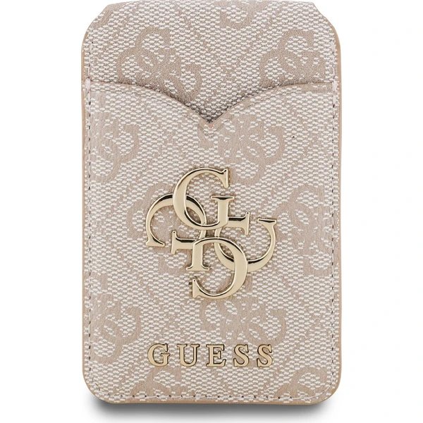 Guess PU 4G Mirror MagSafe Cardslot Peněženka se Stojanem růžová