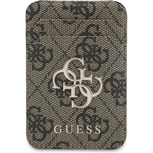 Guess PU 4G MagSafe Cardslot Peněženka se Stojanem hnědá
