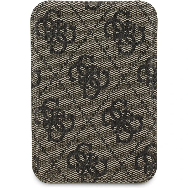 Guess PU 4G MagSafe Cardslot Peněženka se Stojanem hnědá