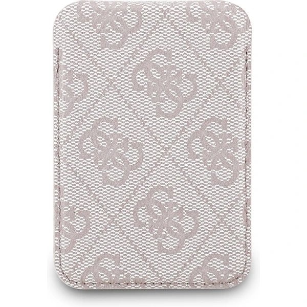 Guess PU 4G MagSafe Cardslot Peněženka se Stojanem růžová