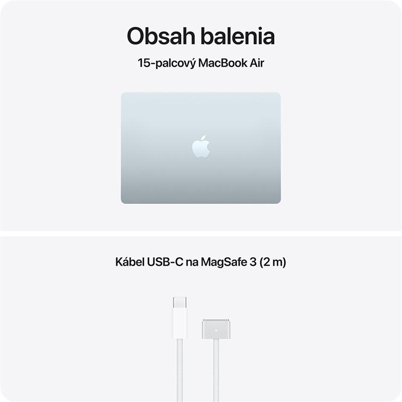 CTO MacBook Air 15" Apple M5 10C CPU 10C GPU 24GB 512GB Nebeský modrý SK