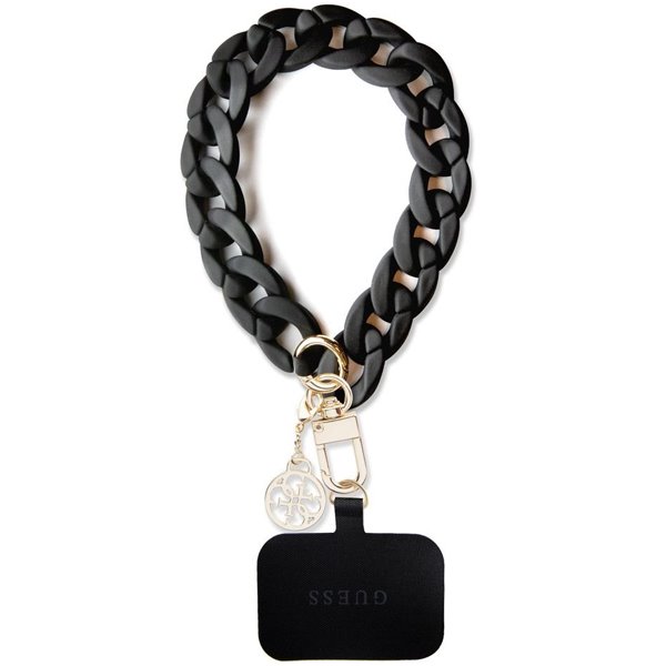 Guess Univerzální Popruh na Ruku 4G Charm černý