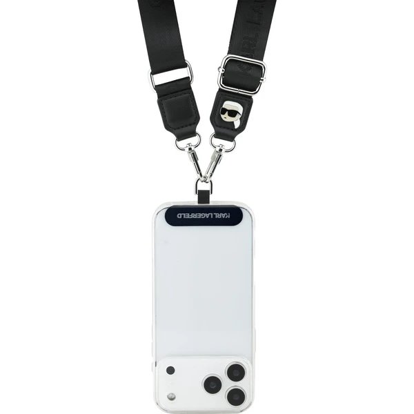 Karl Lagerfeld Universal Crossbody Popruh Karl Patch černý