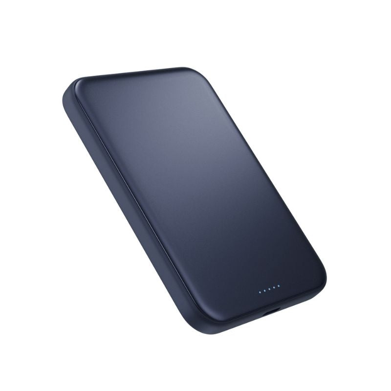 Epico UltraPack Qi2 25W Slim 5000mAh hliníková Mag+ bezdrôtová powerbanka EM55 - tmavo modrá