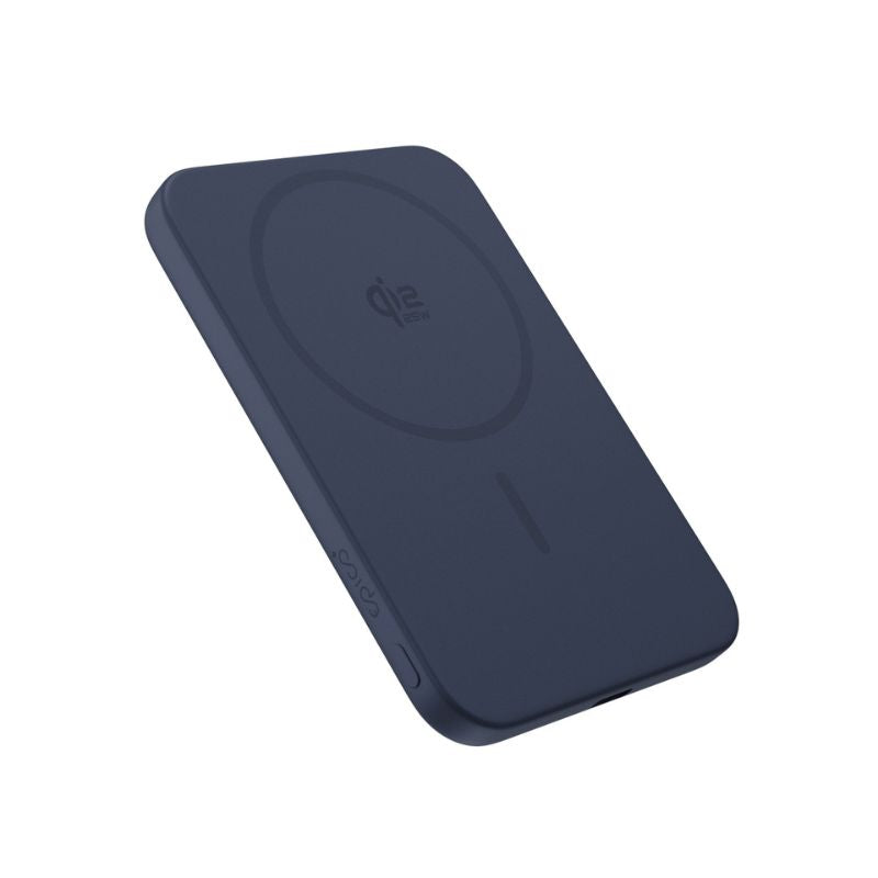 Epico UltraPack Qi2 25W Slim 5000mAh hliníková Mag+ bezdrôtová powerbanka EM55 - tmavo modrá