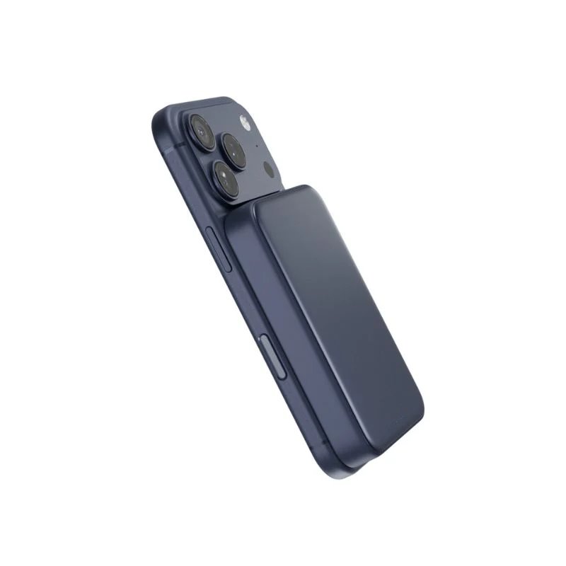 Epico UltraPack Qi2 25W Slim 10000mAh hliníková Mag+ bezdrôtová powerbanka EM75 - tmavo modrá