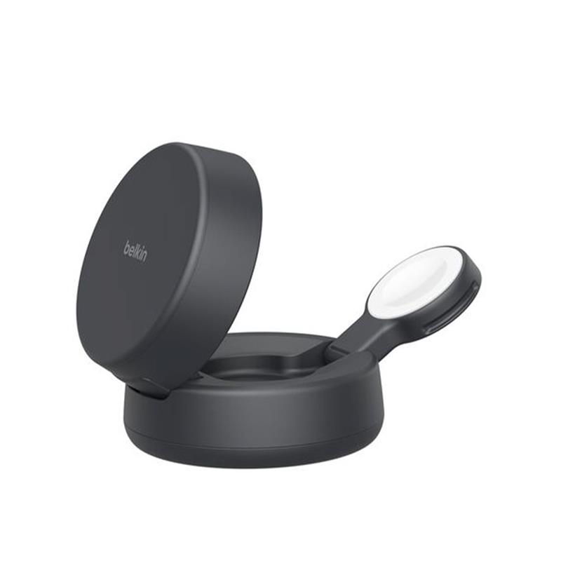 Belkin UltraCharge Pro 2-in-1 Convertible Magnetic Charger with Qi2 25W - Charcoal