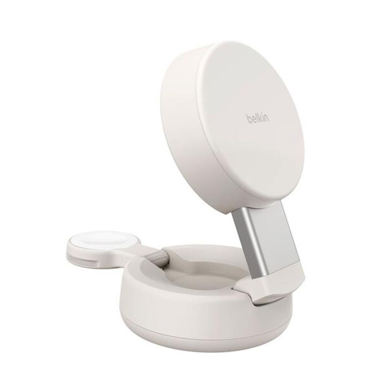 Belkin UltraCharge Pro 2-in-1 Convertible Magnetic Charger with Qi2 25W - Sand