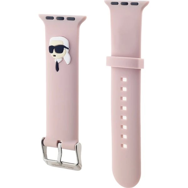 Karl Lagerfeld Karl Head NFT Remienok pre Apple Watch 42/44/45/46/49 ružový