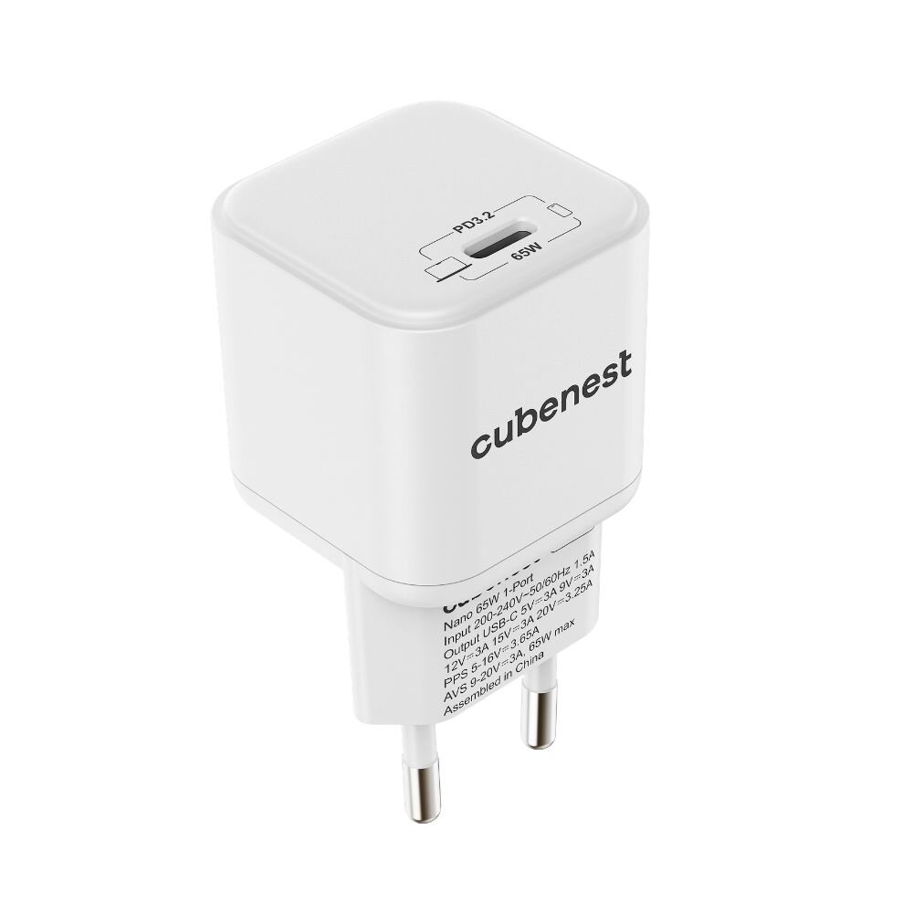Cubenest PD Nano Adapter 65W N1D65 - biela