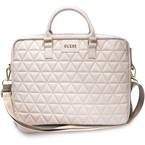 Guess Quilted Taška na MacBook 15" ružová