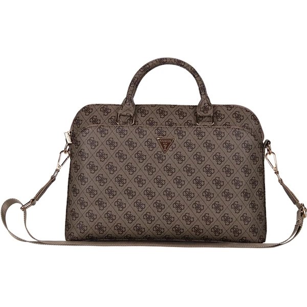 Guess PU 4G Triangle Logo Taška na MacBook 13/14/15" hnedá