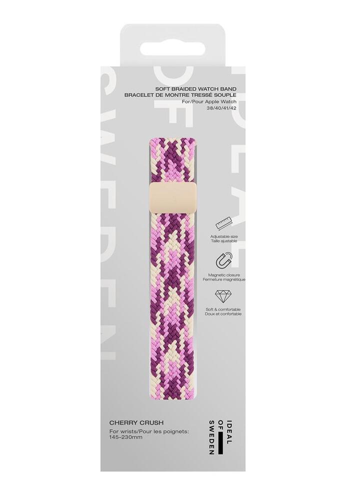 iDeal Soft Braid Watch Band 38/40/41/42 Cherry Crush