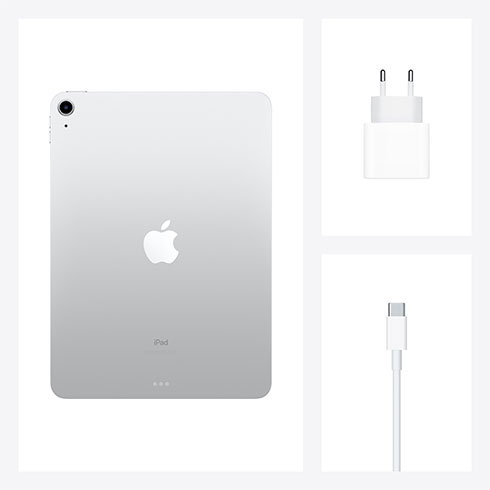 iPad Air 10.9" (2020) Wi-Fi 64 GB strieborná *Použitý s DPH - Trieda C*