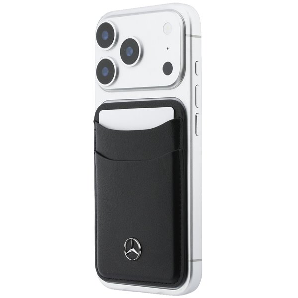 Mercedes PU Leather MagSafe Card Holder Peňaženka čierna