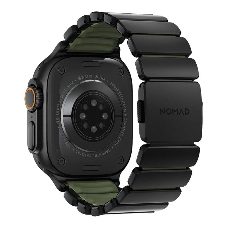 Nomad remienok Stratos pre Apple Watch 44-49mm - Forest Green/Black Hardware