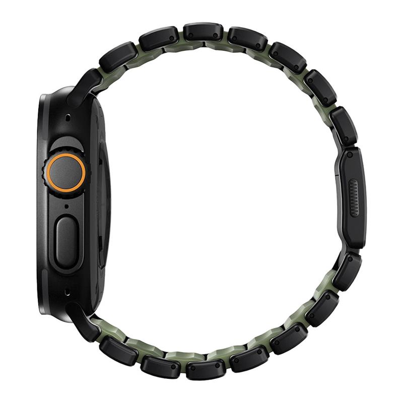 Nomad remienok Stratos pre Apple Watch 44-49mm - Forest Green/Black Hardware