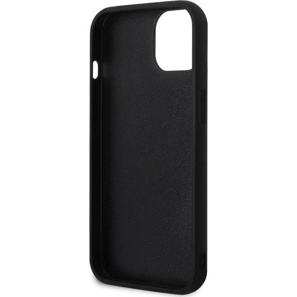 Karl Lagerfeld 3D Rubber Karl and Choupette kryt iPhone 13 čierny
