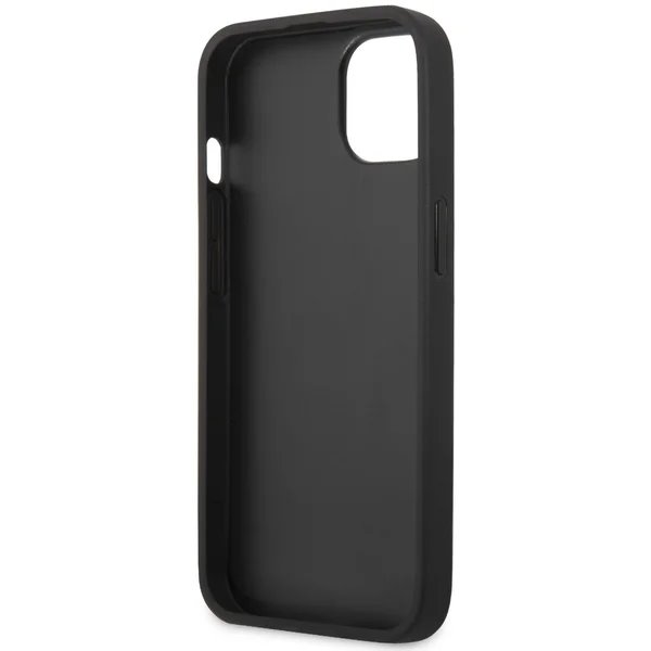 Guess PU 4G Metal Logo kryt iPhone 13 šedý