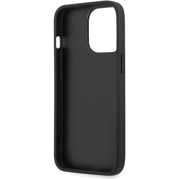 Guess PU 4G Metal Logo kryt iPhone 13 Pro šedý