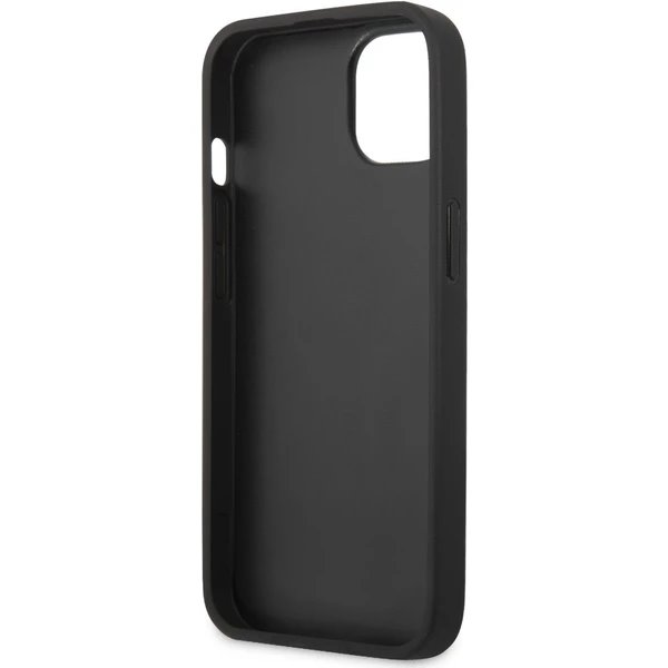 Guess PU 4G Metal Logo kryt iPhone 14 hnedý