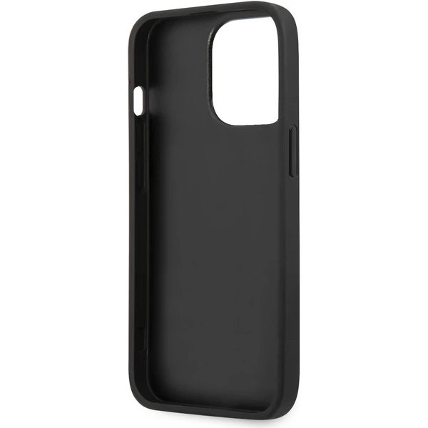 Guess PU 4G Metal Logo kryt iPhone 14 Pro šedý