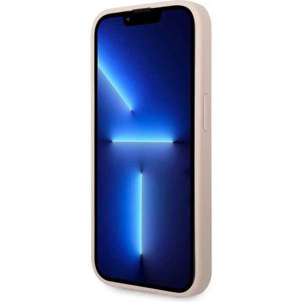 Guess PU 4G Metal Logo kryt iPhone 14 Pro Max ružový
