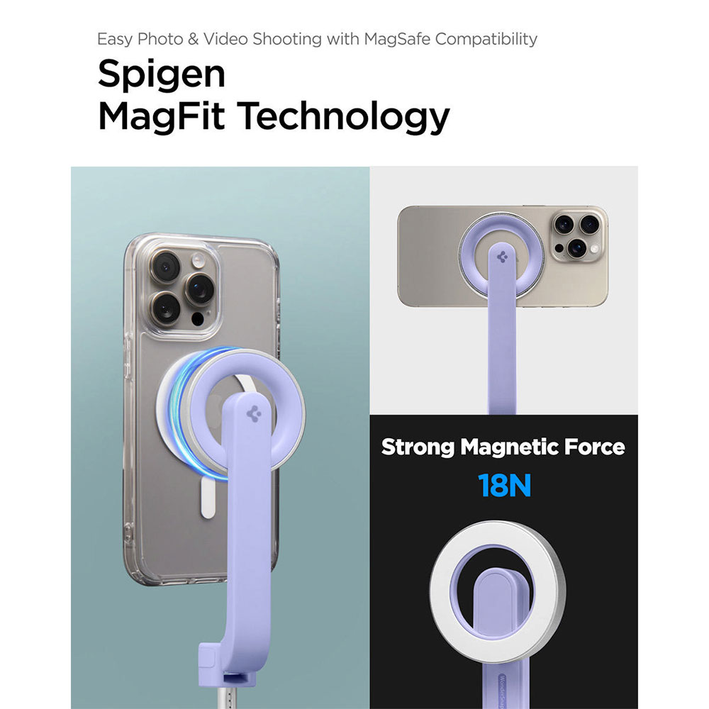 Spigen Selfie Stick Tripod Magsafe - Lavender